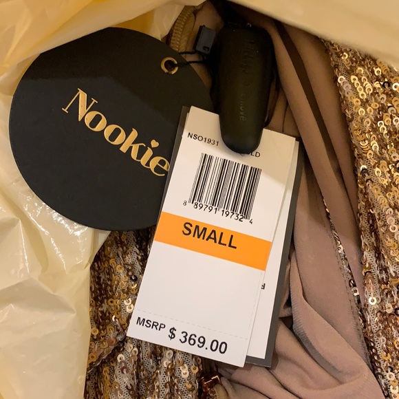 Gold Sequin Gown - Picture 2 of 6